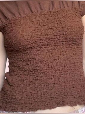 Anthropologie’s Maeve smocked cap tee